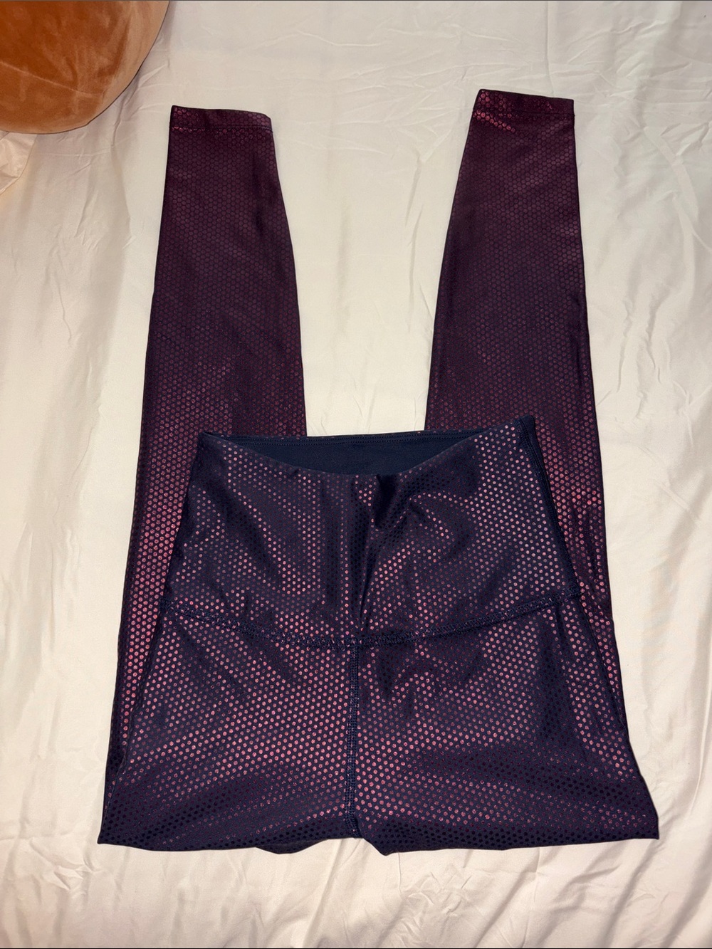 Beyond Yoga Purple Metallic Leggings